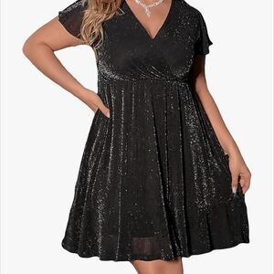 Elegant Black Sequin Dress